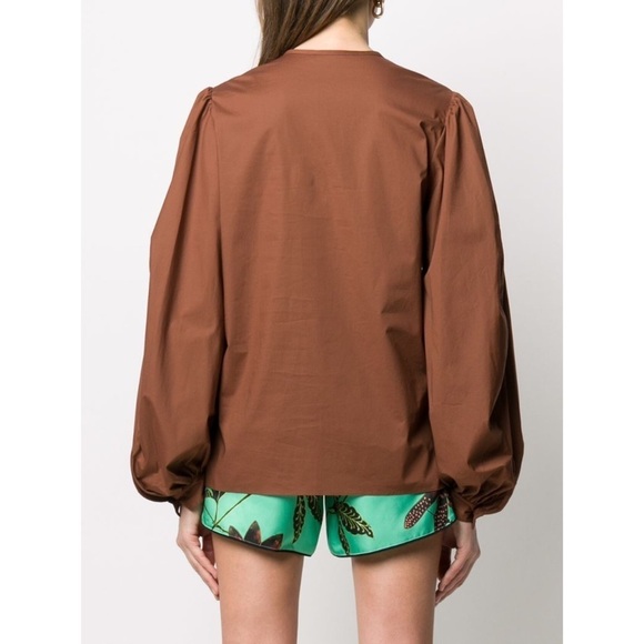 Dorothee Schumacher Power Poplin Cotton Blouse in Brown - Picture 3 of 10